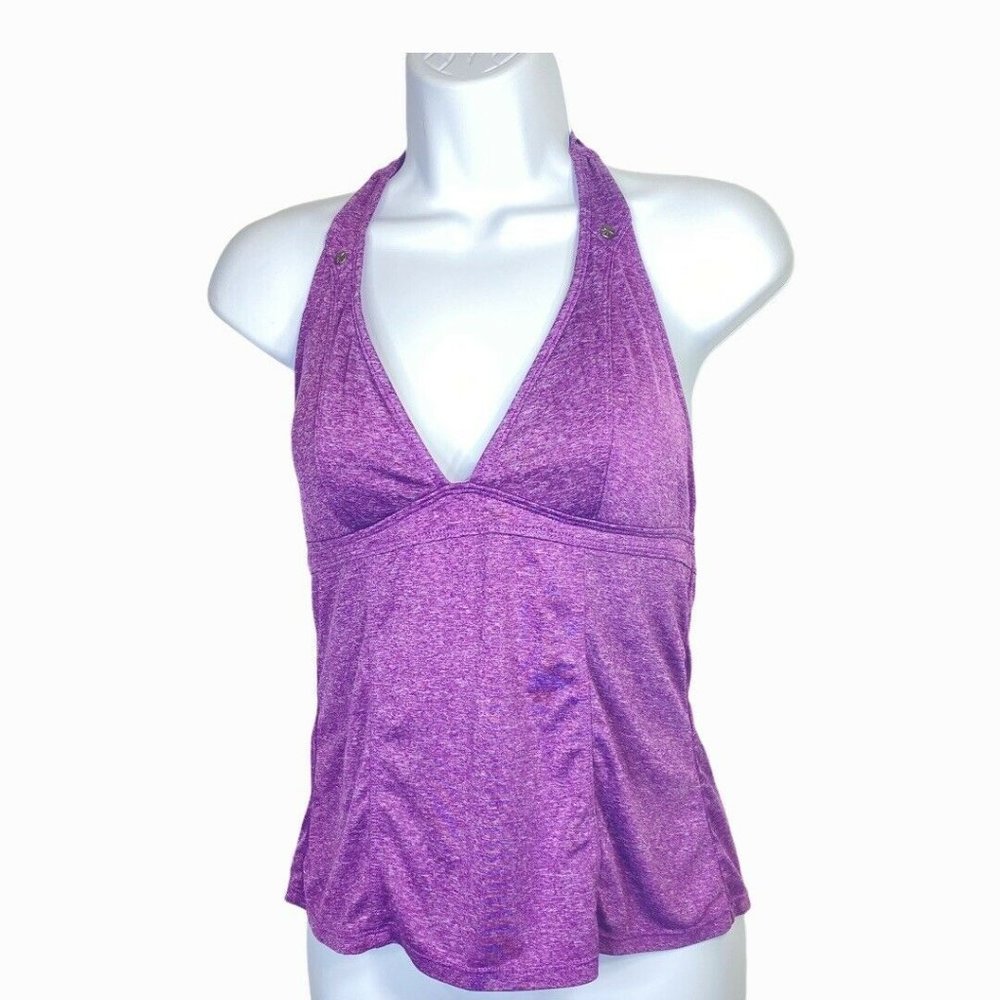 ATHLETA Halter Tank Top Swim Tankini Workout S
